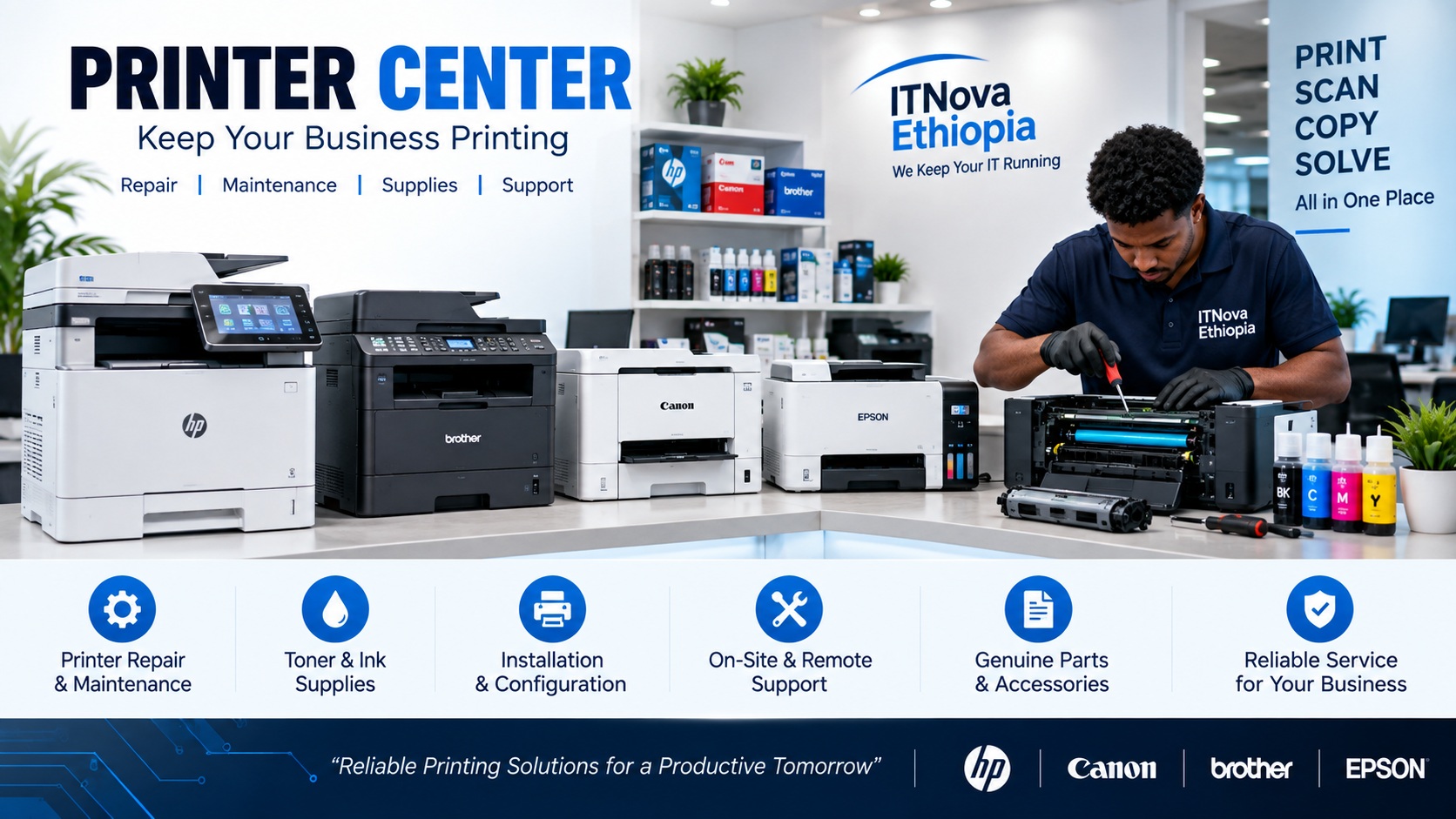Printer Center - printer repair and supplies